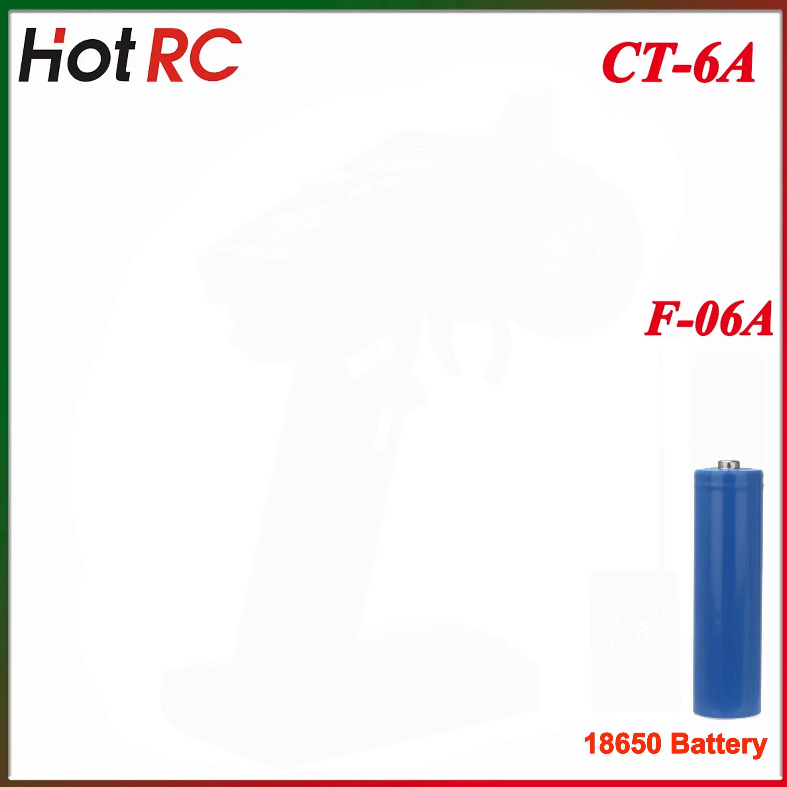 Radio Transmitter 6Ch - Émetteur radio HotRC CT-6A 2.4G 6CH
