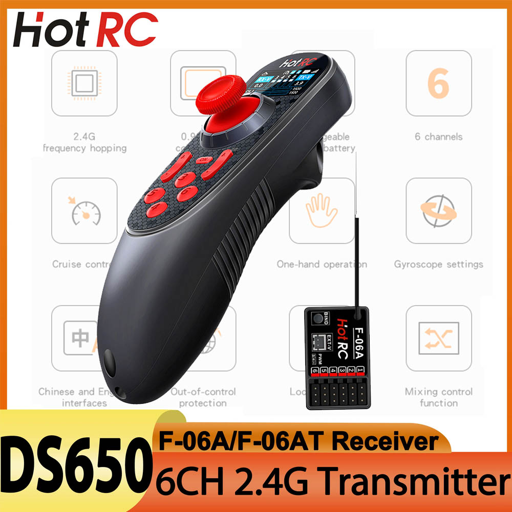 Radio Transmitter 6Ch - HOTRC DS650 DS-650 6CH télécommande 2.4G