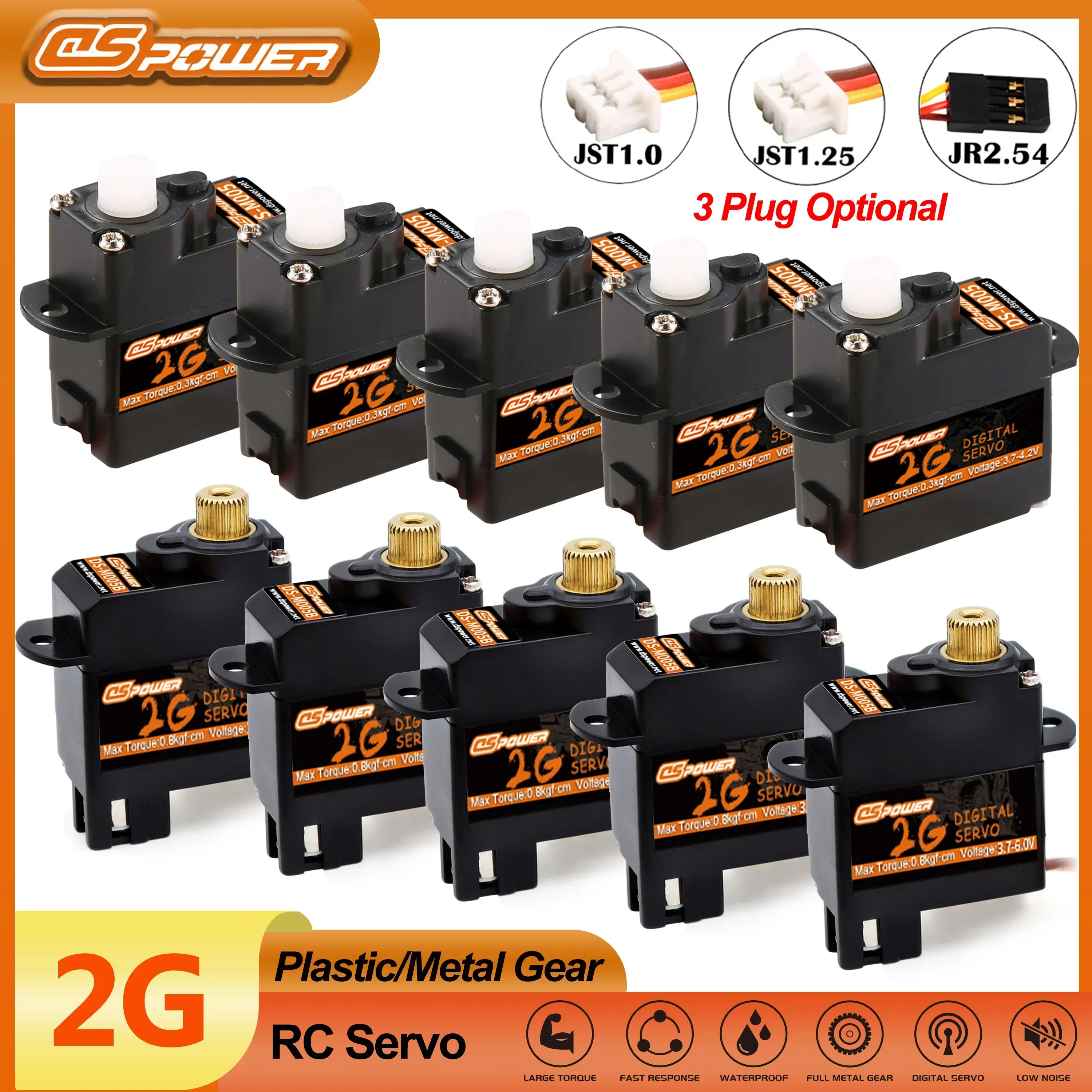 Top Rc Hobby Mini Xcub - DSPOpacks-Mini Micro Servos pour Moteur à