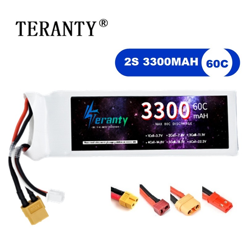 Rc Hobby Grade - Batterie LiPo 2s 7.4V 3300mAh 60C