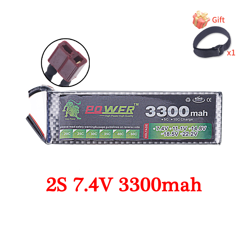Batterie Lipo 60C 3300mAh 7.4V - Rc Hobby Helicopter avis et prix