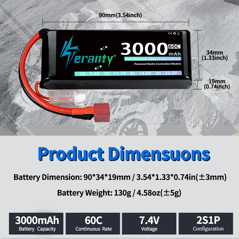 Batterie Lipo TERANTY 2S 3000m - Rc Hobby Grade avis et prix