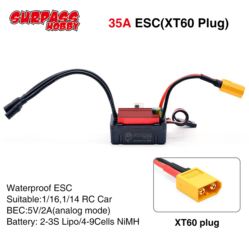 SURPASSHOBBY ESC 150A 80A 120A - Esc Waterproof 60A avis et prix