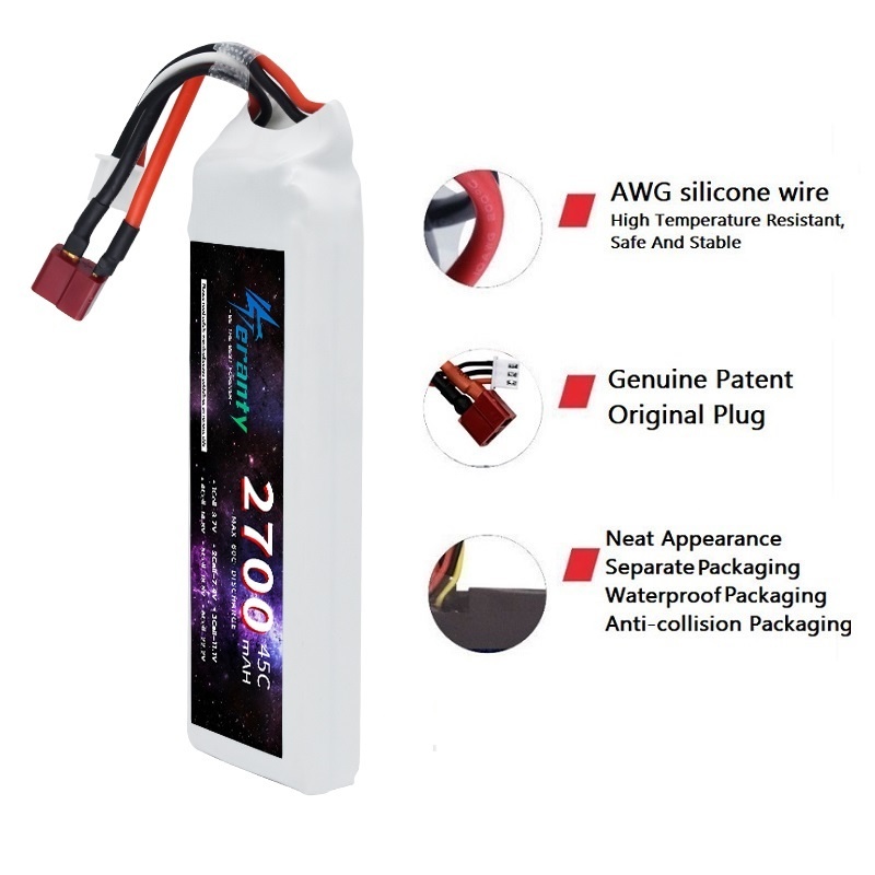1/3 pièces 2S 7.4V Lipo batter - Rc Hobby Grade avis et prix