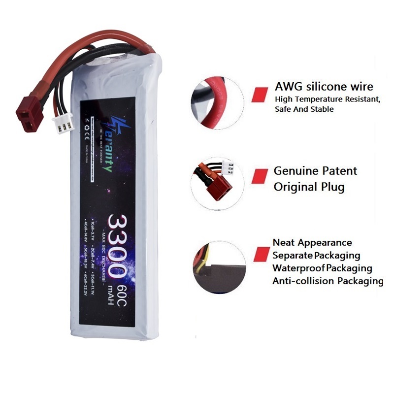 Batterie LiPo 2s 7.4V 3300mAh  - Rc Hobby Grade avis et prix
