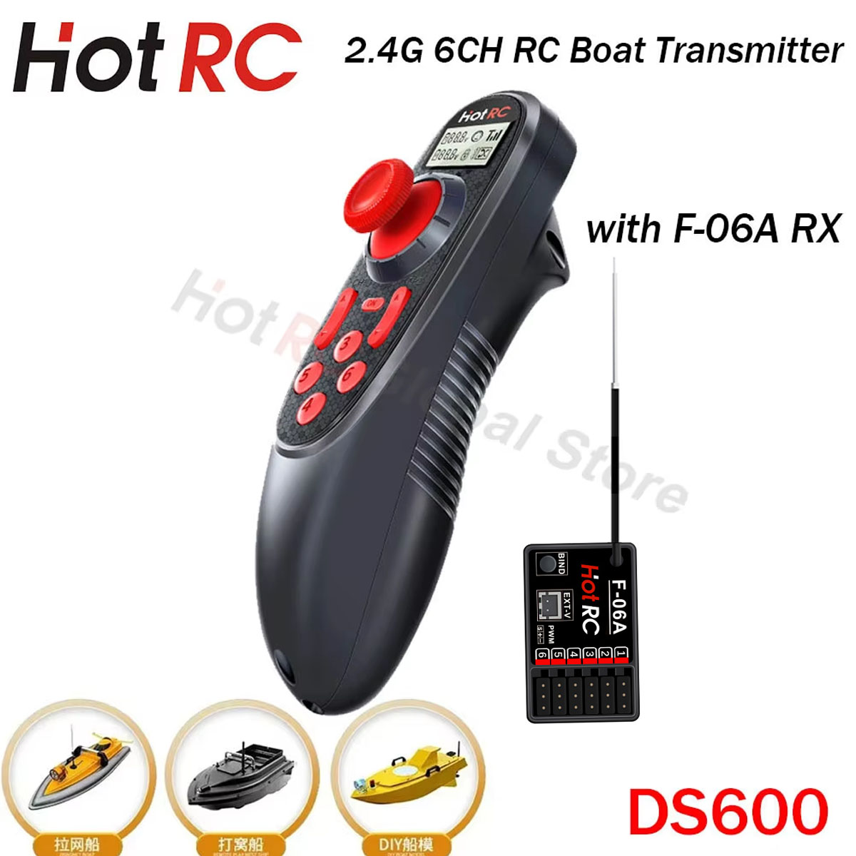 HOTRC DS600 6CH 6 canaux 2.4G  - Radio Transmitter 6Ch avis et prix