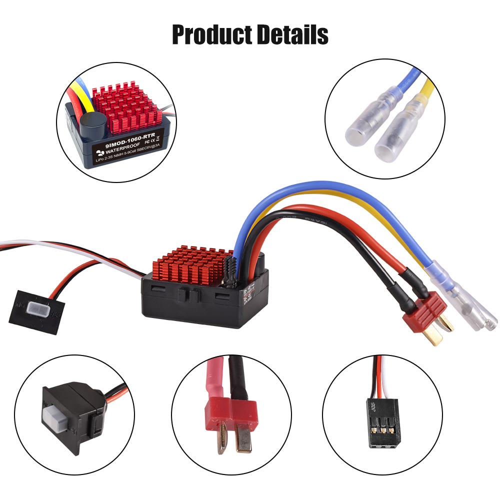 9IMOD 1060 RTR 60A ESC contrôl - Esc Waterproof 60A avis et prix