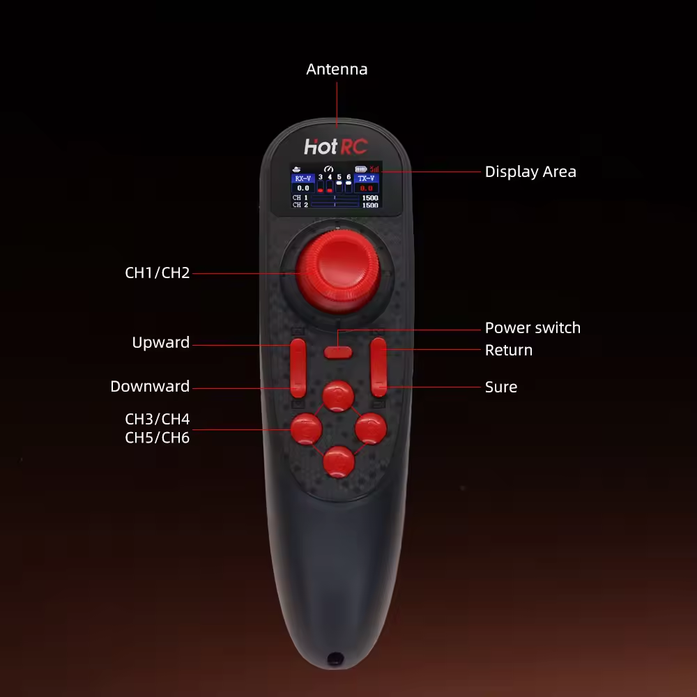 HOTRC DS-650 6CH 2.4G système  - Radio Transmitter 6Ch avis et prix