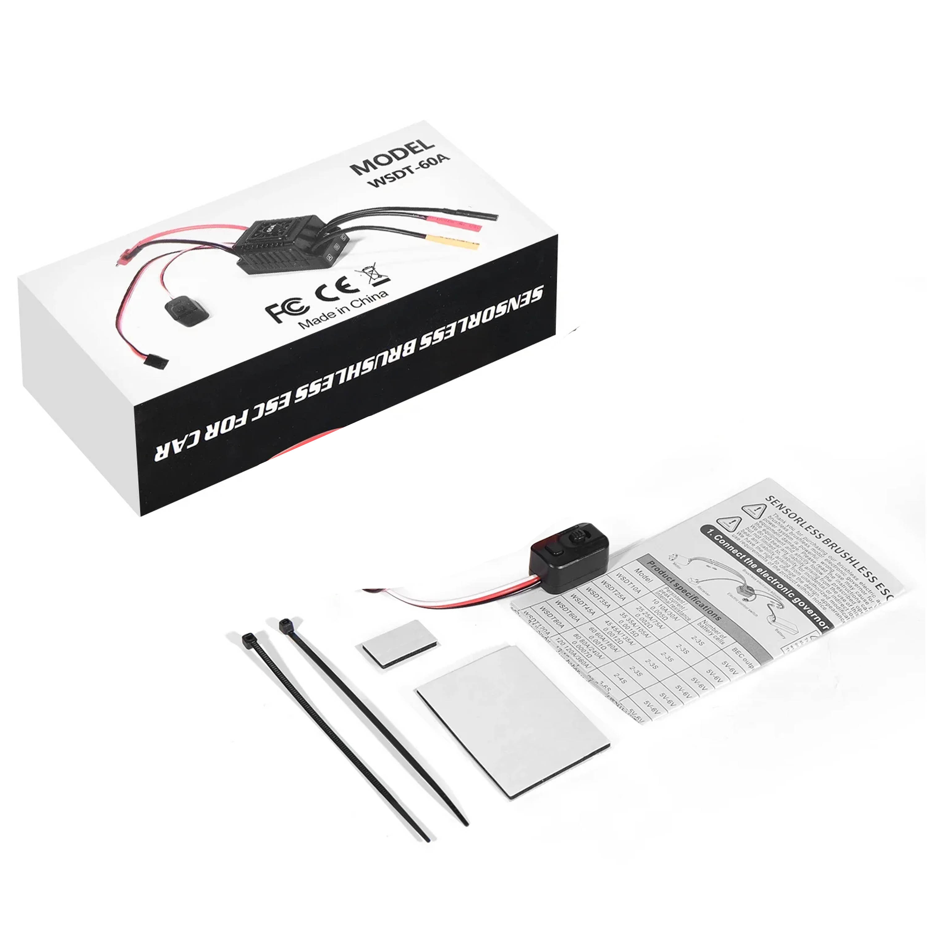 NEEBRC 45A 60A ESC sans balais - Esc Waterproof 60A avis et prix